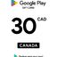 Google play gift card Canada