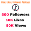 TikTok Views, Likes, Followers Package