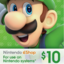 Nintendo eShop Gift Card $10 (Stockable)