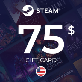 Steam Wallet 75$ USA (Stockable)