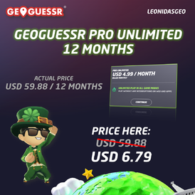 GeoGuessr Pro Unlimited | 12 Months Subs