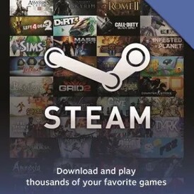 Steam wallet gift card USA 20$ USD Stockable