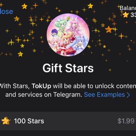 Telegram🚀100⭐Stars🎁Gift