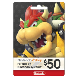 Nintendo eShop Gift Card $50(Stockable)