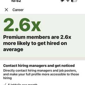 LinkedIn premium career 12 month subscription