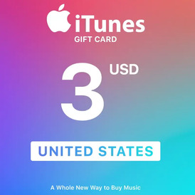 iTunes Gift Card 3 USD USA Version