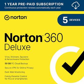 🔥Norton 360 Deluxe 2 Year 5 Device