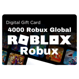 Roblox 4000 Robux Gift Card Global Region