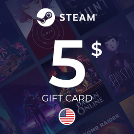 Steam Wallet Gift Card $5 USD (USA)