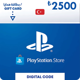 PSN 2500 TL Gift card TURKEY TRY playstation