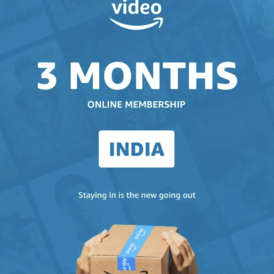 Amazon Prime Video 3 Month IN - Amazon 3M INR