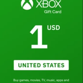 $1 Xbox US - USA Gift Card (stockable)