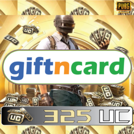 325 UC via Login - PUBG Mobile - GiftnCard