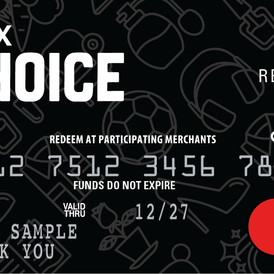 max choice gift card