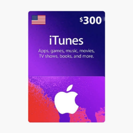 ITunes Gift Card 300$ USA