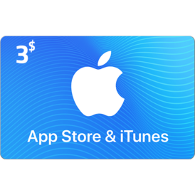 iTunes gift card ( 3$ ) USA 1 Year Stockable