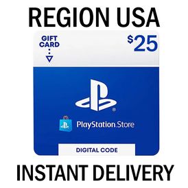 25 USD PlayStation Network PSN (Stockable)