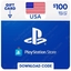 Playstation gift card 100$USA