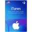 iTunes 2$ Gift Card (US)