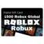 Roblox 1500 Robux Gift Card Global All Region