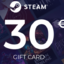 Steam Wallet Gift Card 30€ |EUR