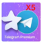 5 Telegram premium 1 Month(Bulk x5)