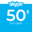 SKYPE Voucher 50$ USD ⏹ Prepaid Gift Card