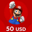 Nintendo Gift Card $50 USD - USA (Stockable)