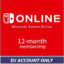 Nintendo Switch Online-12 Month-Europe (Indiv