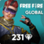 Free Fire 210 + 21 Diamonds Pins