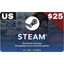 Steam Wallet Code US USD $25