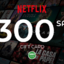 Netflix Gift card KSA 300 SAR (Stockable)