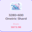 Honkai Star rail 3280+600 oneiric shard