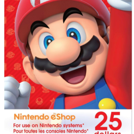 Nintendo eShop Gift Card $25 CAD ( Stockable