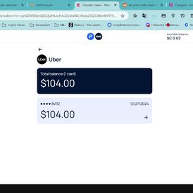 Uber 104$