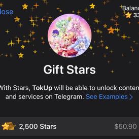 Telegram🚀2,500⭐Stars🎁Gift