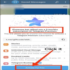 Telegram Premium 3-Month (Gift Code)