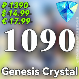 Genshin Impact 1090 Crystal Top up via UID