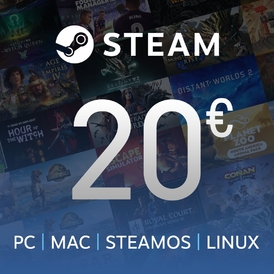 Steam Wallet Gift Card 20 EUR (EURO)