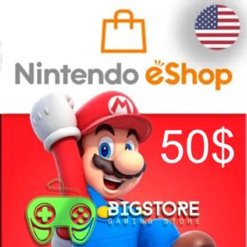 Nintendo eShop Gift Card $50 USA (Stockable)