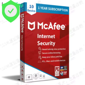 Mcafee Internet Security 10 Devices 1 Year