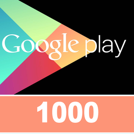 Google Play Gift Card 1000 TRY (Turkey) TL