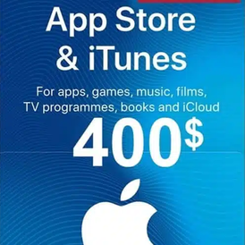 ITunes Gift Card 400$ (USA) STOCK 2 Day