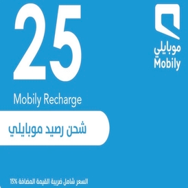 Mobily recharge card 25 SR