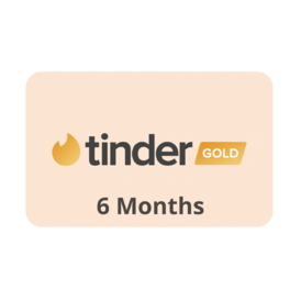 Tinder Gold 6 months Giftcard WorldWide