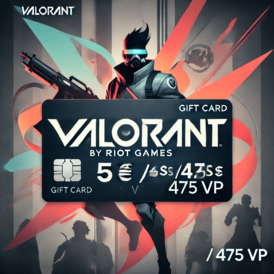 Valorant - Riot 5€ - 5$ - 475VP instant