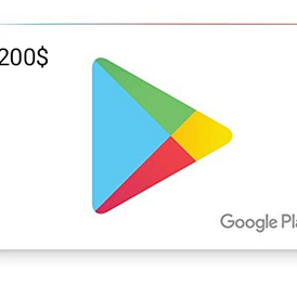 Google play cards 200$ USA only