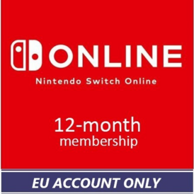 Nintendo Switch Online-12 Month-Europe (Indiv