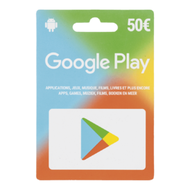 Carte cadeau Google Play US de 50€