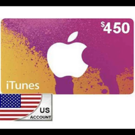 iTunes gift card 450$ USA Region